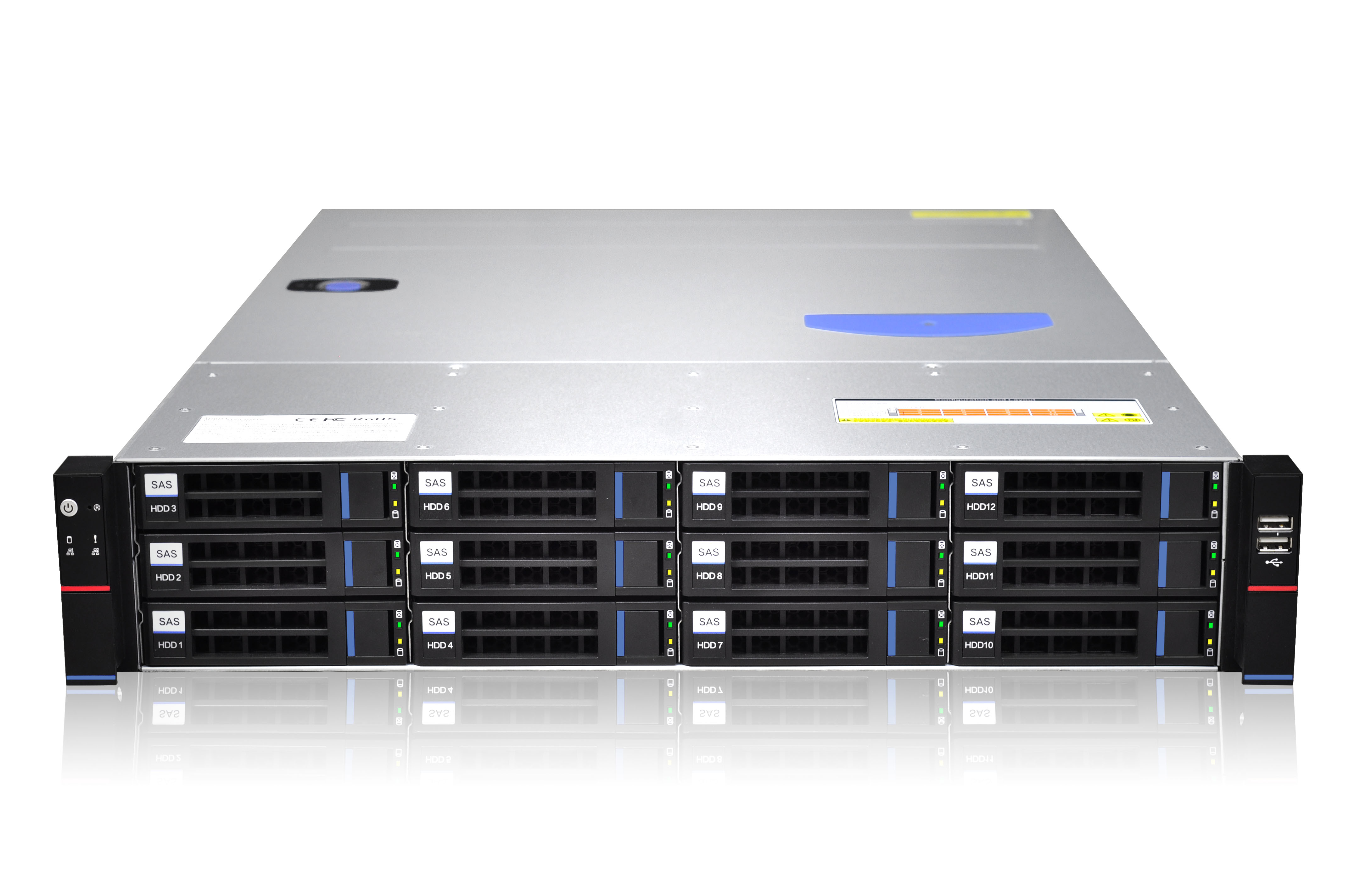 Кутия 2U rack eATX 12